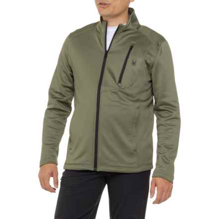 Spyder Interlock Jacket - Full Zip in Olive