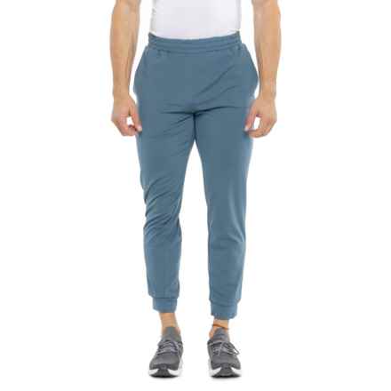 Spyder Interlock Knit Joggers in Steel Blue