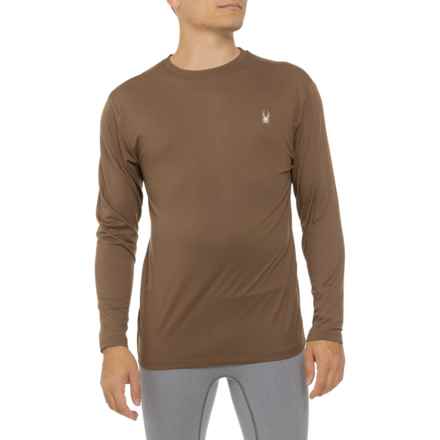 Spyder Knit Lounge Shirt - Long Sleeve in Brown