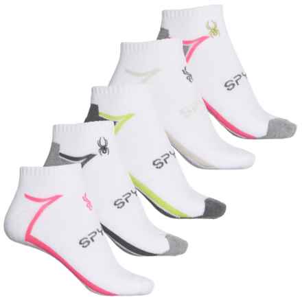 Spyder Linear Half-Cushion Socks - 5-Pack, Ankle (For Women) in White