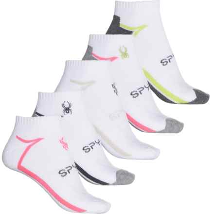 Spyder Linear Half-Cushion Socks - 5-Pack, Ankle (For Women) in White