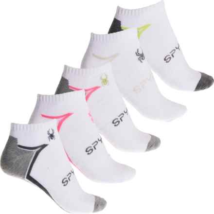 Spyder Linear Half-Cushion Socks - 5-Pack, Ankle (For Women) in White