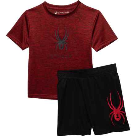 Spyder Little Boys Classic T-Shirt and Shorts Set - Short Sleeve in Red
