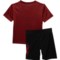 1WCHV_2 Spyder Little Boys Classic T-Shirt and Shorts Set - Short Sleeve