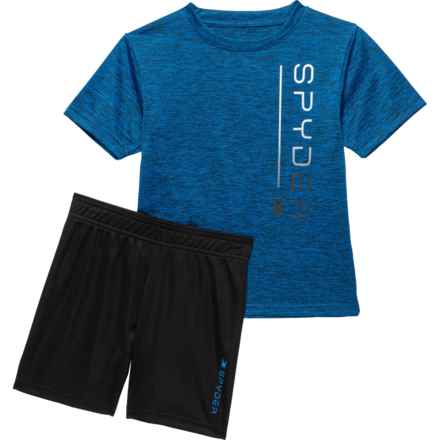Spyder Little Boys Gradient T-Shirt and Shorts Set - Short Sleeve in Blue