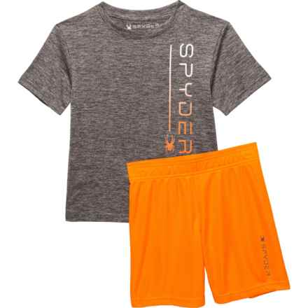 Spyder Little Boys Gradient T-Shirt and Shorts Set - Short Sleeve in Polar
