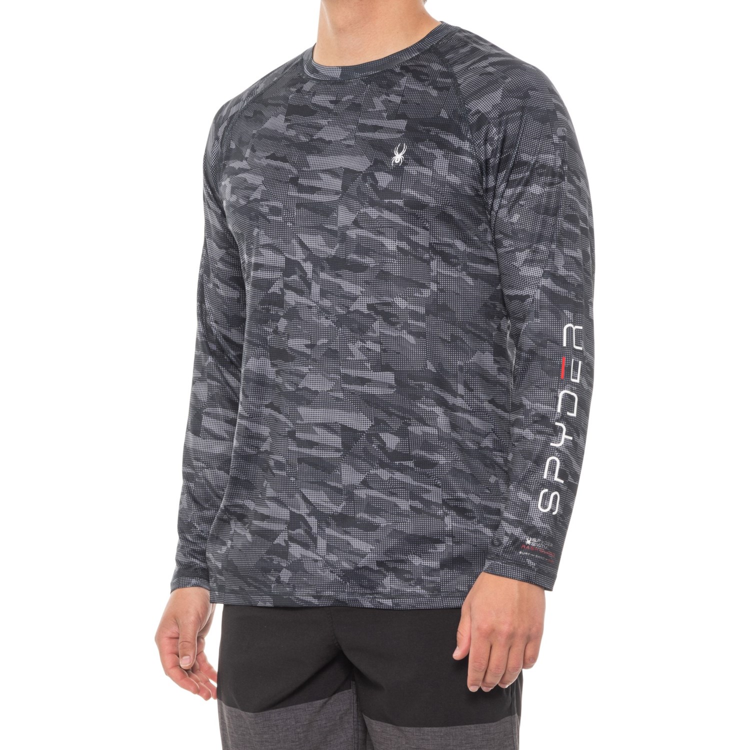 Spyder, Shirts, Lot Of 2 Spyder Swim Shirt Rash Guard Size Xl Long Sleeve  Camo Grey Activewear A