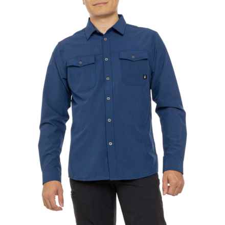 Spyder Melange 2-Pocket Shirt - Long Sleeve in Estate Blue