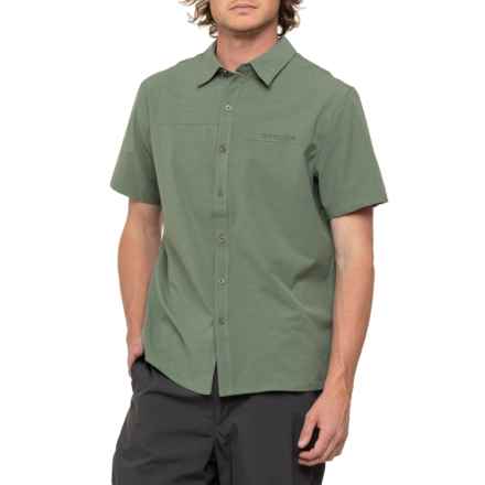 Spyder Melange Shirt - UPF 30, Short Sleeve in Spruce Green