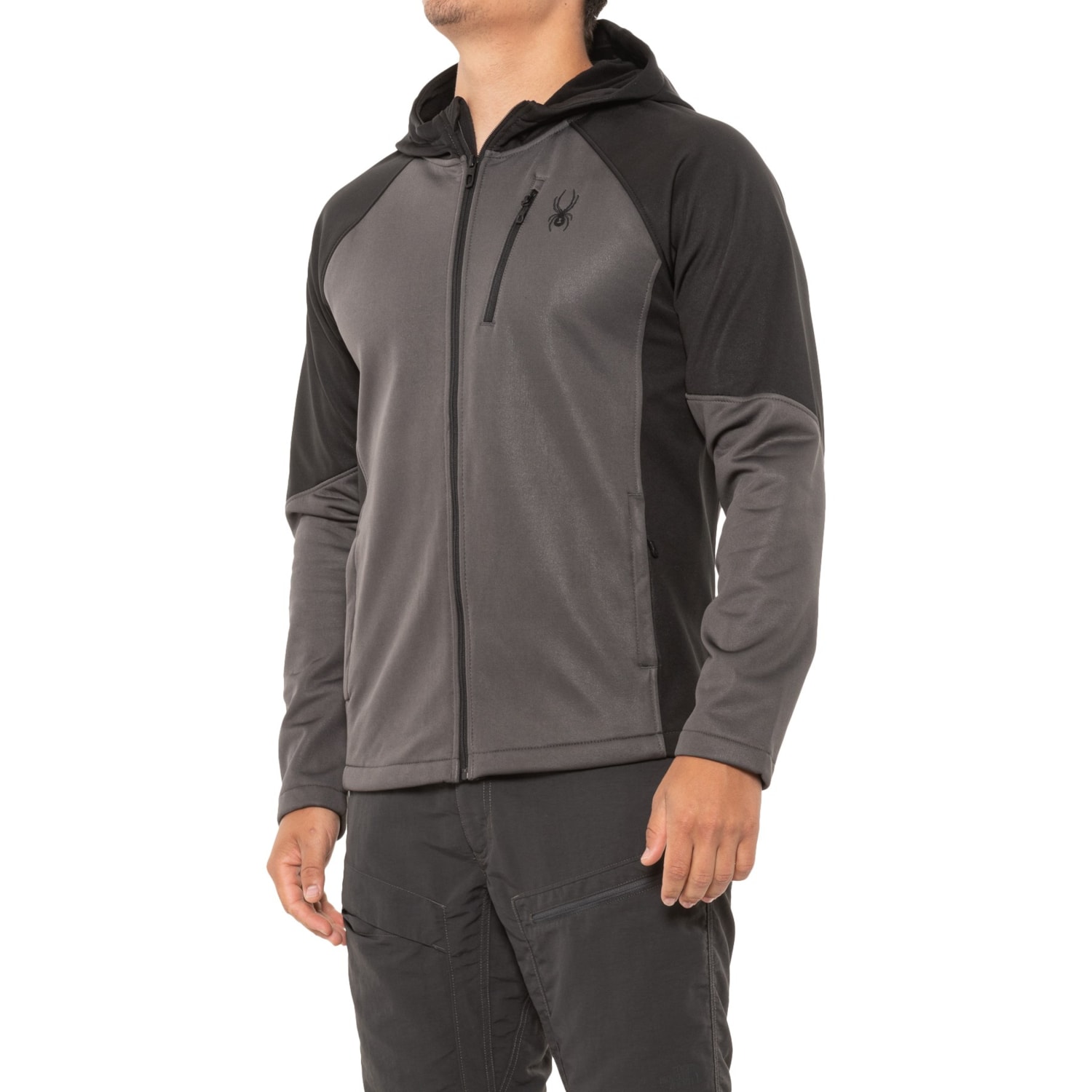 Spyder Men's Mendoza Colorblock Zip Up Jacket - Polar - Size M