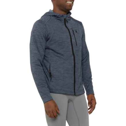 Spyder Mesh Fleece Hoodie - Full Zip in Blue Drift