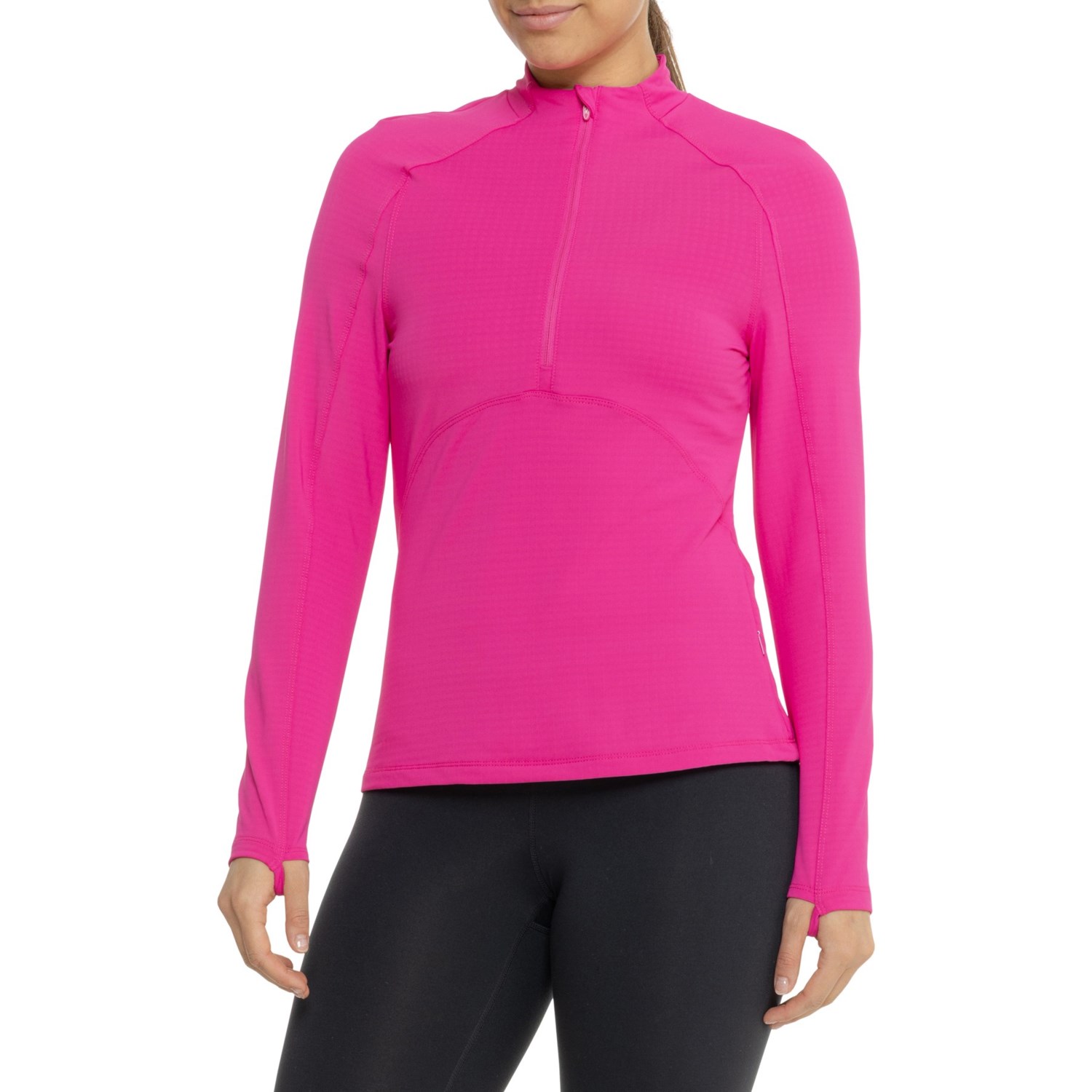 Spyder Mock Neck Shirt - Zip Neck, Long Sleeve