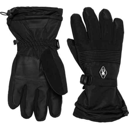 Spyder Mountain Ski Gloves - Insulated, Touchscreen Compatible (For Men) in Black