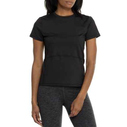 Spyder Non-Peach Perforated Side Shirt - Short Sleeve in Black