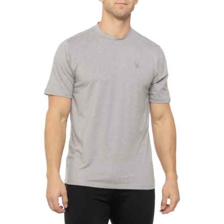 Spyder Peached Jersey T-Shirt - Short Sleeve in Heather Grey