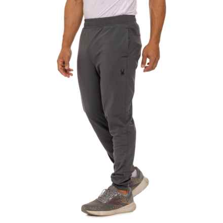 Spyder Peached Super Plush Interlock Joggers in Burnt Charcoal