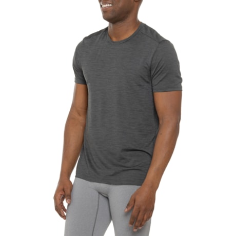 Perforated Leather Short Sleeve Shirt