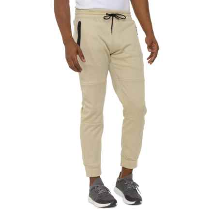 Spyder Pique Fleece Double-Bonded Zip Pocket Joggers in Tan - Closeouts