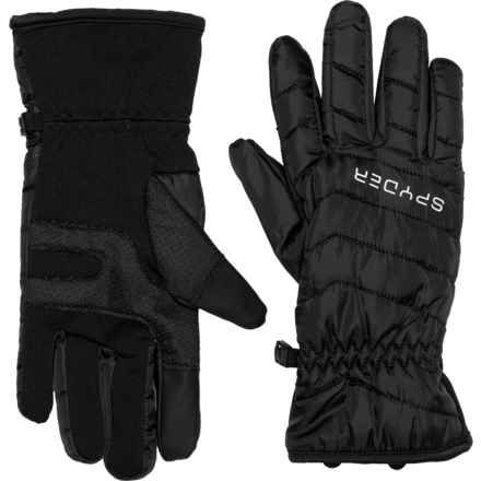 Spyder Puffer Gloves (For Women) in Black