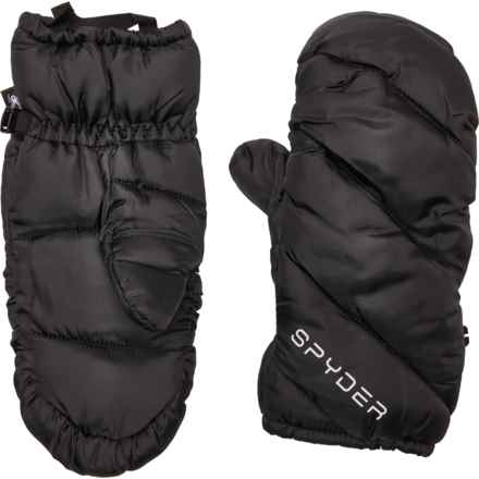 Spyder Puffer Mittens - Insulated (For Kids) in Black