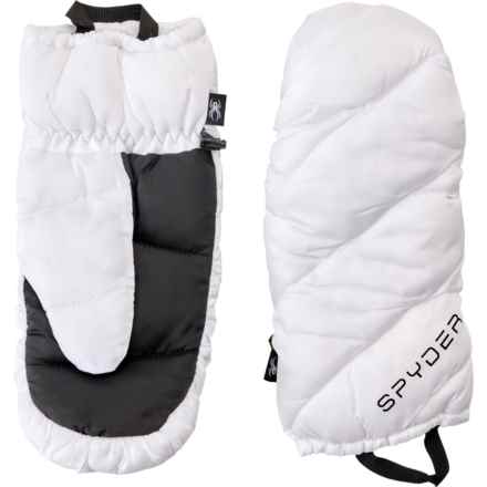 Spyder Puffer Mittens - Insulated (For Kids) in White