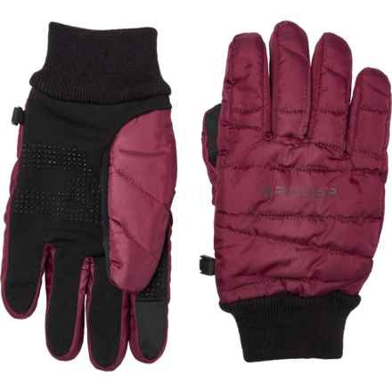 Spyder Quilted Snow Gloves - Insulated, Touchscreen Compatible in Fig