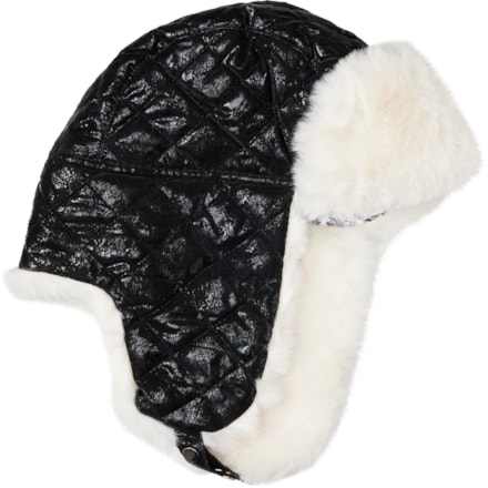 NWT Spyder Fluffy White unisex Winter faux fur/quilted  Hat Amazon.com: Spyder Women main image 3