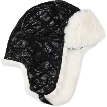 Spyder Quilted Trapper Hat in Black