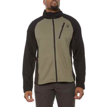 Spyder Raider 2.0 Bonded Sweater Fleece Full-Zip Jacket in Tea Leaf