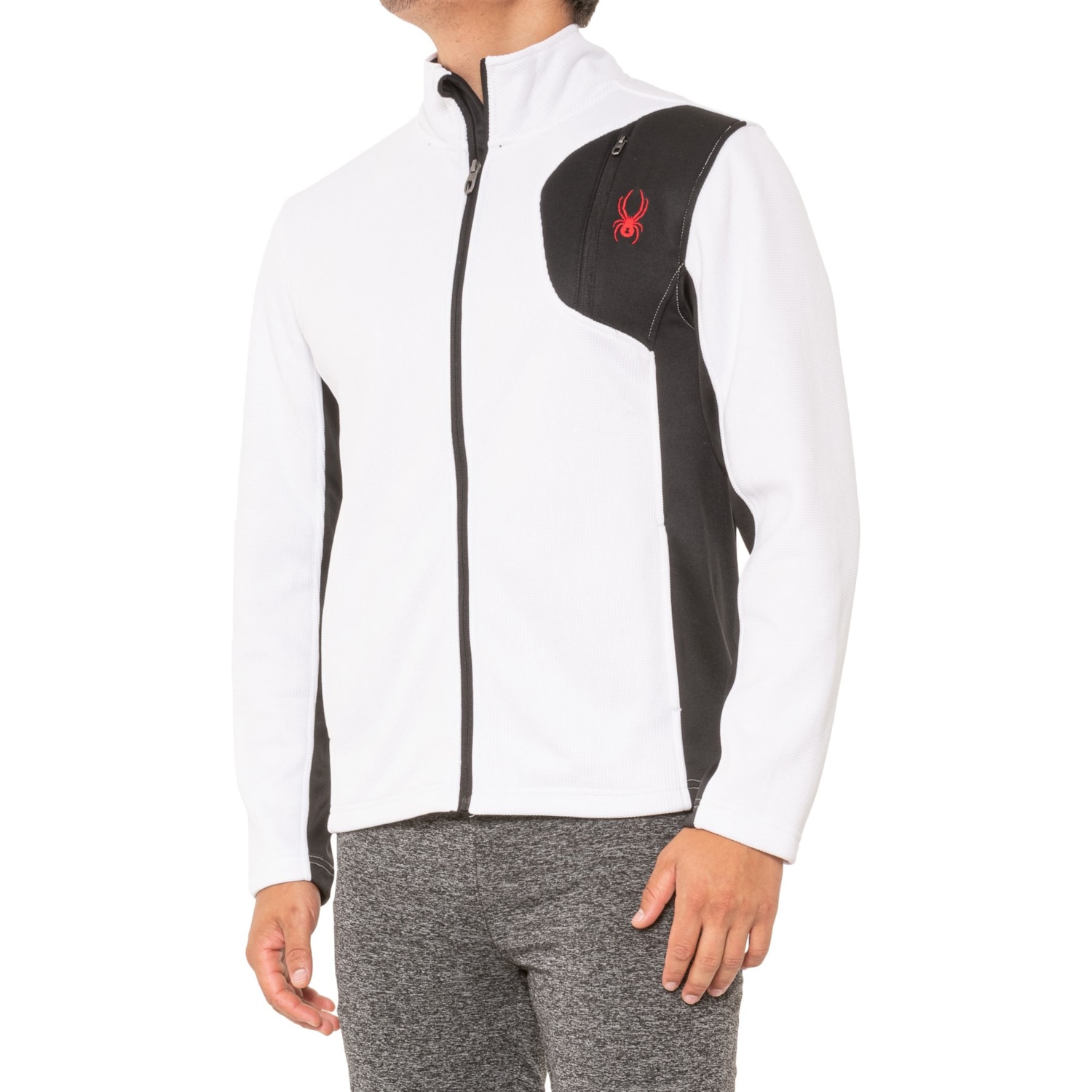 Spyder Raider Fleece Jacket for Men | White