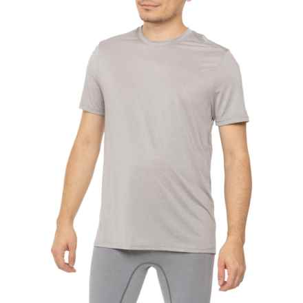 Spyder Reflective Logo Active Crew Neck T-Shirt - Short Sleeve in Light Grey Heather