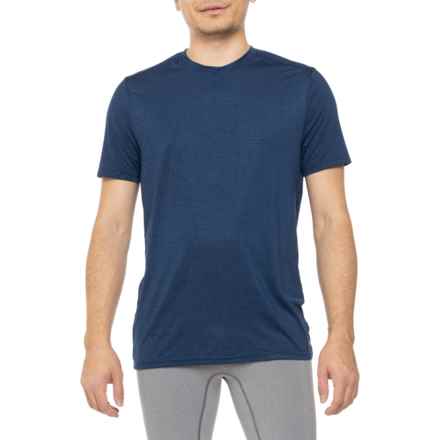 Spyder Reflective Logo Active Crew Neck T-Shirt - Short Sleeve in Navy Heather