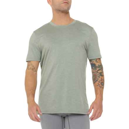 Spyder Reflective Logo Perforated Heather Active T-Shirt - Short Sleeve in Green Sage
