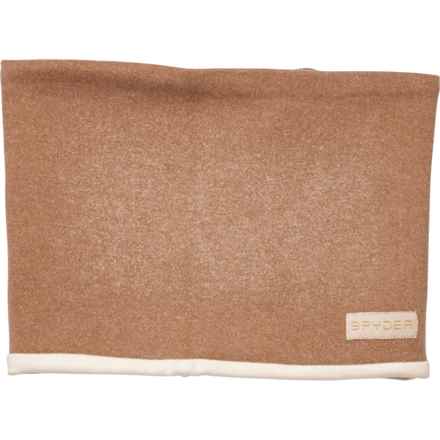 Spyder Reversible Neck Gaiter in Taupe/Ivory