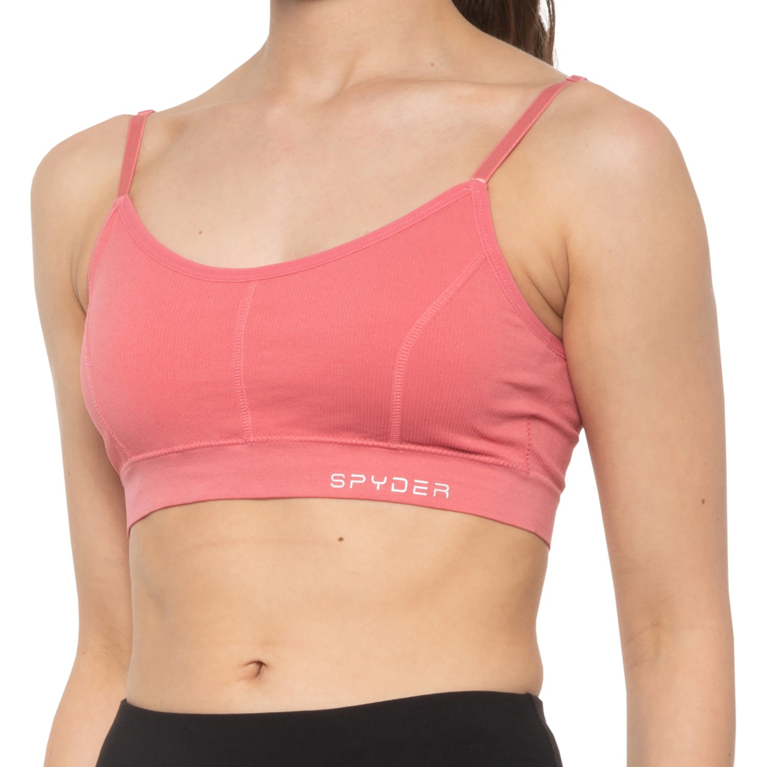 Spyder Ribbed Ballerina Back Sports Bra (For Women)