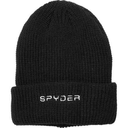 Spyder Ribbed Cuffed Beanie (For Women) in Black