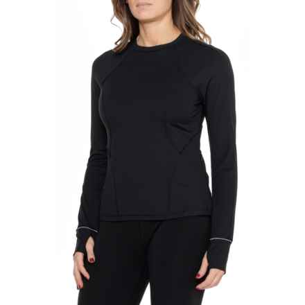 Spyder Ribbed Shirt - Long Sleeve in Black