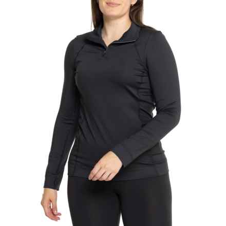 Spyder Savona Base Layer Top - Zip Neck, Long Sleeve in Black