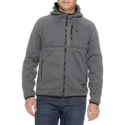 Spyder Sherpa Fleece-Bonded Thermal Jacket in Gunmetal