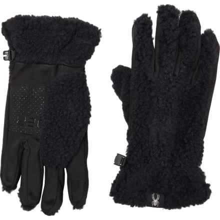 Spyder Sherpa Fleece Gloves - Touchscreen Compatible in Black
