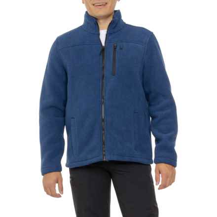 Spyder Sherpa Lined Fleece Jacket - Full Zip in Navy