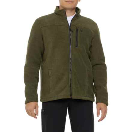 Spyder Sherpa Lined Fleece Jacket - Full Zip in Olive