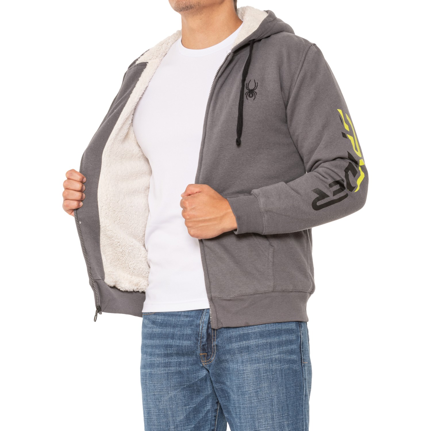 spyder alpine full zip hoody jacket mens