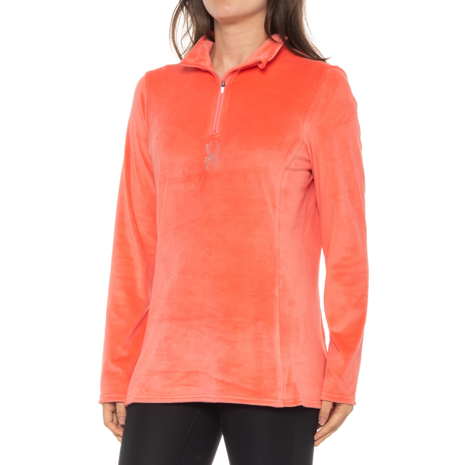 Spyder Shimmer Bug Base Layer Turtleneck - Zip Neck, Long Sleeve