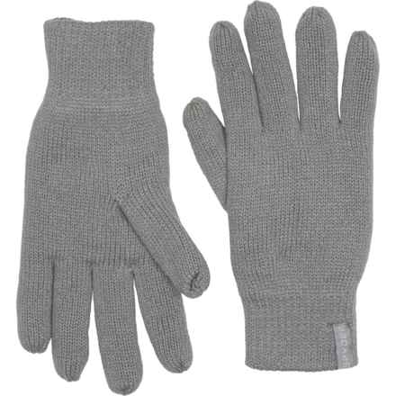 Spyder Single Knit Lined Gloves - Touchscreen Compatible in Pewter Heather