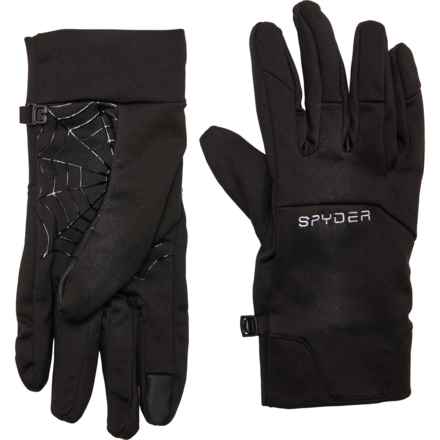 Spyder Smart Tech Fleece Gloves - Touchscreen Compatible in Black