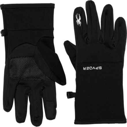 Spyder Soft Shell Gloves - Touchscreen Compatible in Black