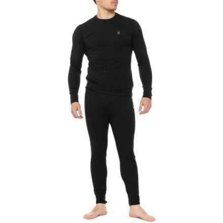 Spyder Solid Base Layer Set - Long Sleeve in Black