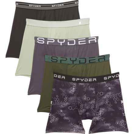 Spyder Sport-Performance Boxer Briefs - 5-Pack in Multi