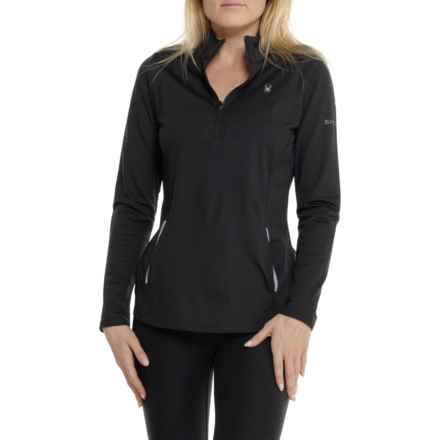 Spyder Sport-Performance Shirt - Zip Neck, Long Sleeve in Black